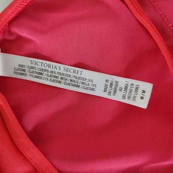 Victoria's Secret Sports Bra Medium Pink Light Support Wireless Gym Yoga Workout - Picture 4 of 5